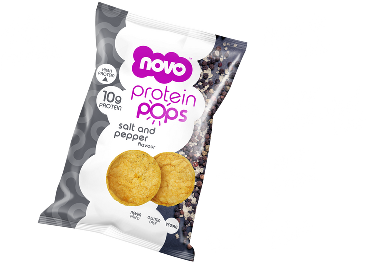 Novo 45g Protein Pops Salt and Pepper 6/pack
