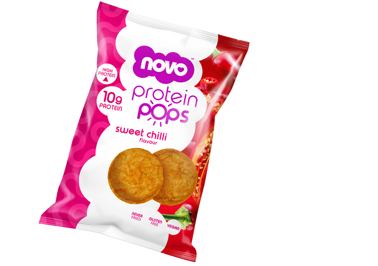 Novo 45g Protein Pops Sweet Chilli 6/pack