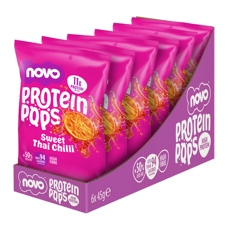Novo 45g Protein Pops Sweet Thai Chilli 6/pack