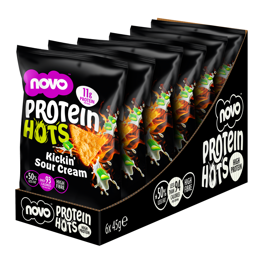 Novo Protein Hots Kickin' Sour Cream 45g 6pcs/pack