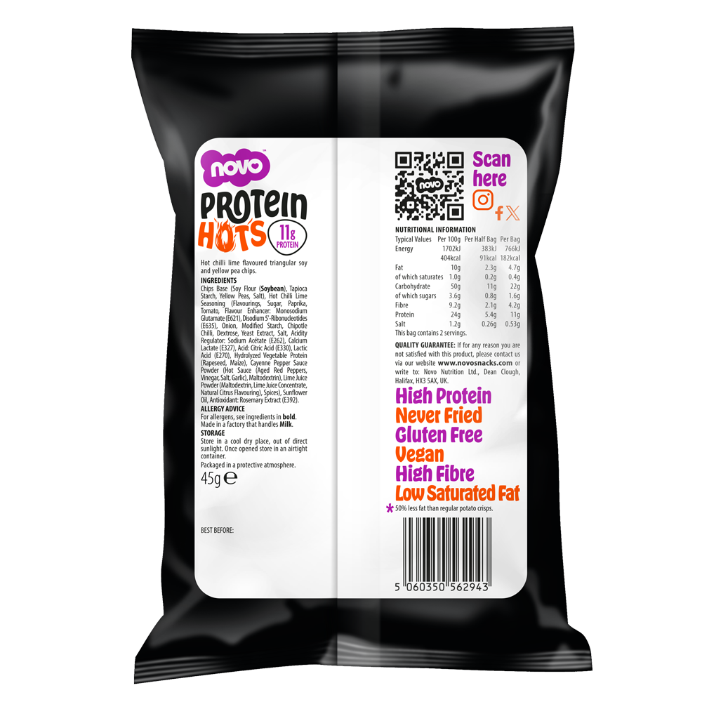 Novo Protein Hots Mexican Chilli & Lime 45g