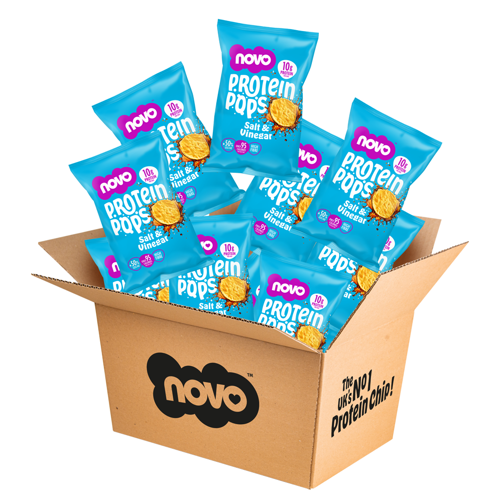 Novo 45g Protein Pops Salt and Vinegar 18pcs/Box