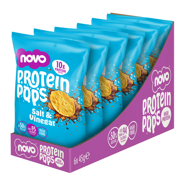 Novo 45g Protein Pops Salt and Vinegar 6/pack