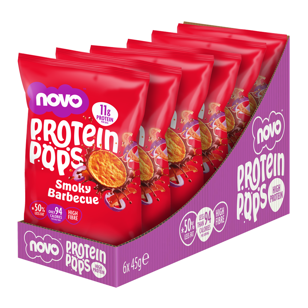 Novo 45g Protein Pops Smoky Barbecue 6pcs/Pack