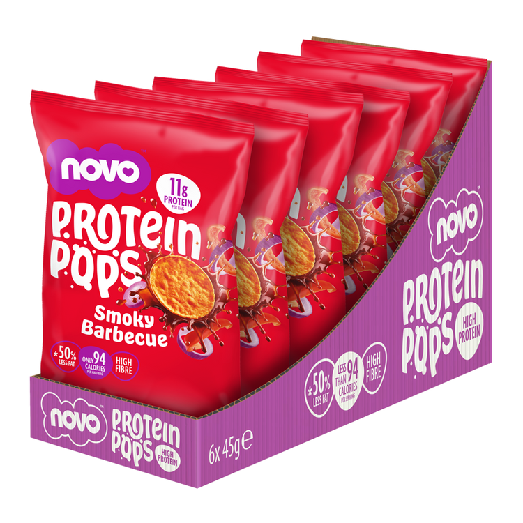 Novo 45g Protein Pops Smoky Barbecue 6/pack