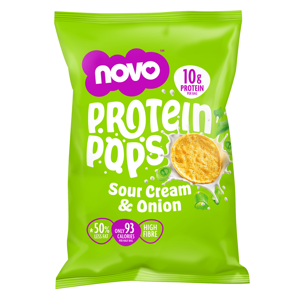 Novo 45g Protein Pops Sour Cream and Onion 6pcs/pack