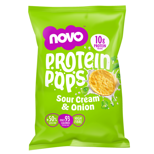 Novo 45g Protein Pops Sour Cream and Onion 6pcs/pack
