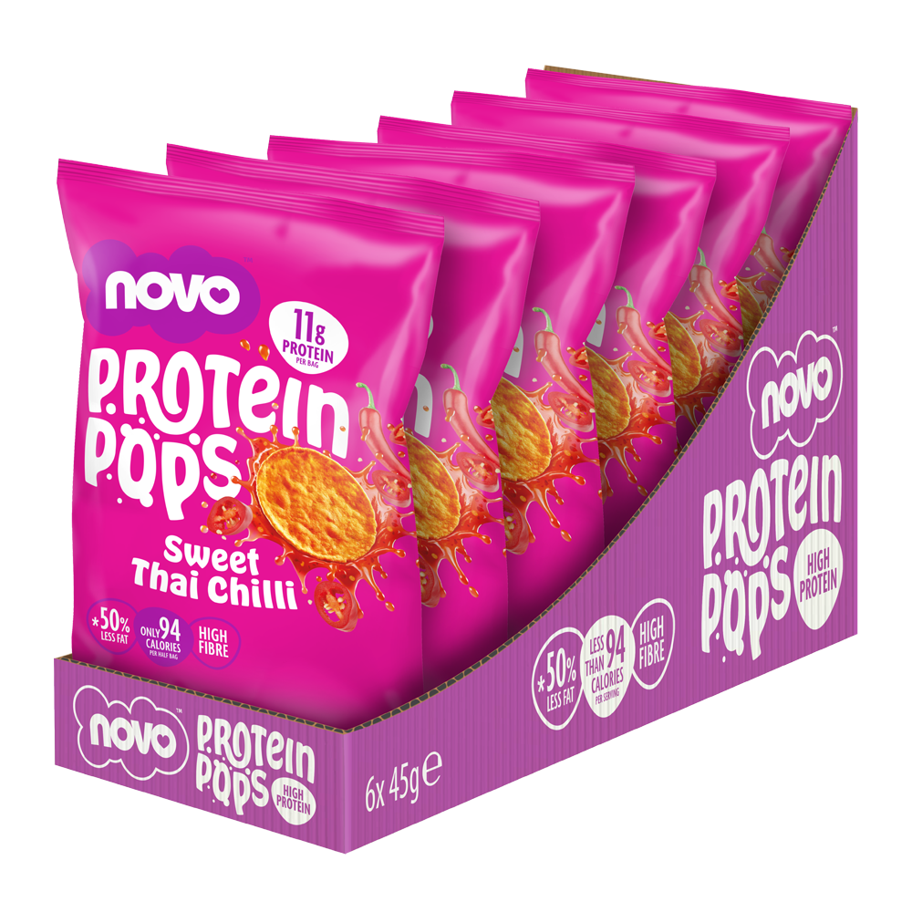 Novo 45g Protein Pops Sweet Thai Chilli 6pcs/pack