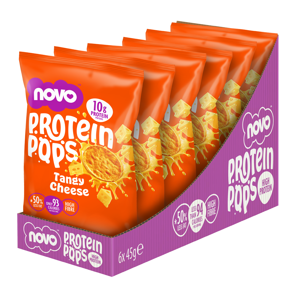 Novo 45g Protein Pops Tangy Cheese 6pcs/pack