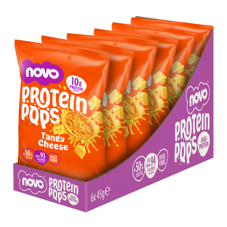 Novo 45g Protein Pops Tangy Cheese 6/pack